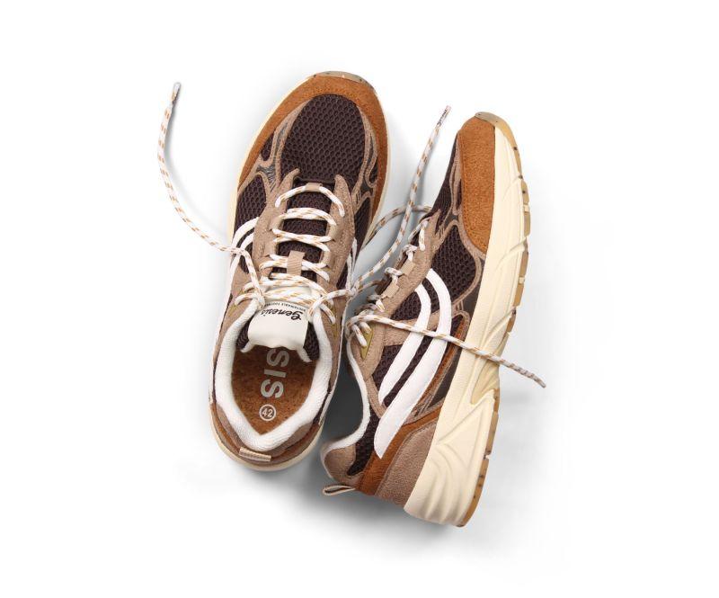 Genesis G-Eco 99 Spotted Sole Cognac Beige Grey Sneaker Unisex braun